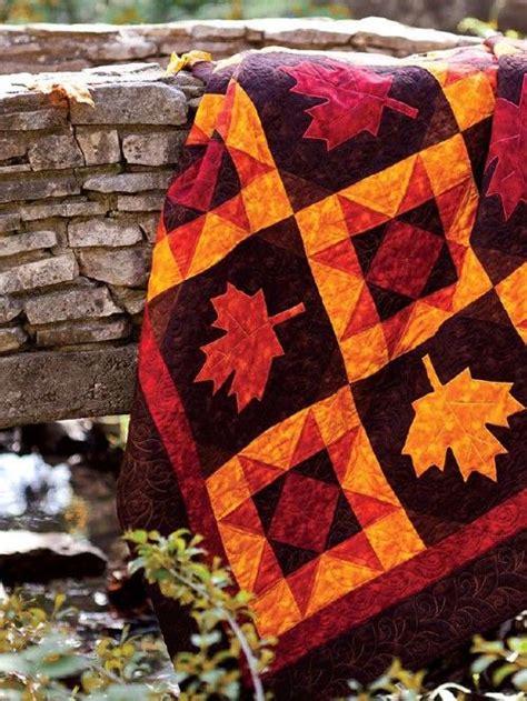Rich Colors Make A Stunning Autumn Quilt Quilting Digest
