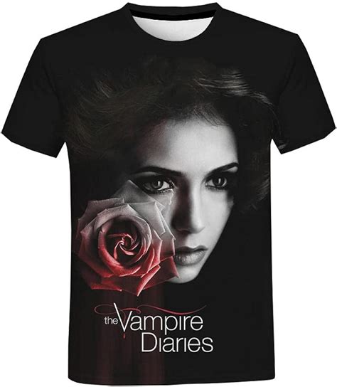 Horror Tv Series T Shirt The Vampire Diaries 3d Printed Streetwear Men