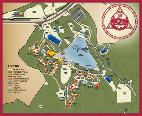 Camp Ridgecrest Map The Campus For Ridgecrest Christian Summer Camps