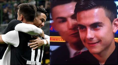 Cristiano Ronaldo Plants Kiss On Dybalas Cheek After Juventus Win