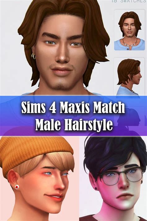 Simsdom Sims Male Hair Maxis Match Cc Sims Maxis Match Male Hair Images