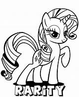 Coloring Pony Rarity Little Color Topcoloringpages Print Mlp sketch template
