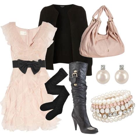 Pink And Black Fashion Womens Fashion My Style