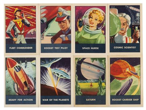 “space Patrol” Ralston Purina Premium Trading Cards Near Set Planets