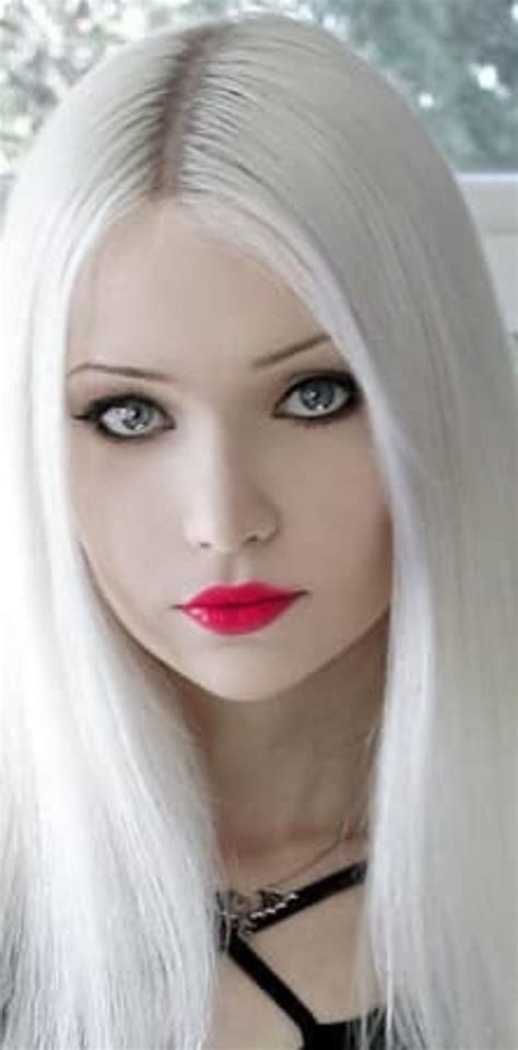 Pin By Gwen Ward On A Hair And Makeup White Blonde Hair Blonde Goth Bleach Blonde Hair