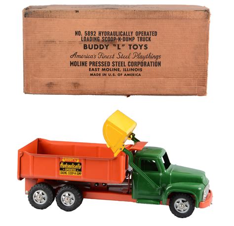 lot detail pressed steel buddy l hydraulic dump truck