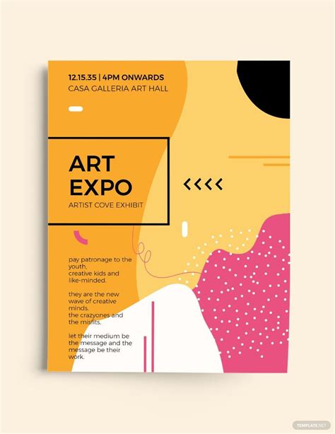 Abstract Flyer Template In Indesign Psd Publisher Illustrator Word