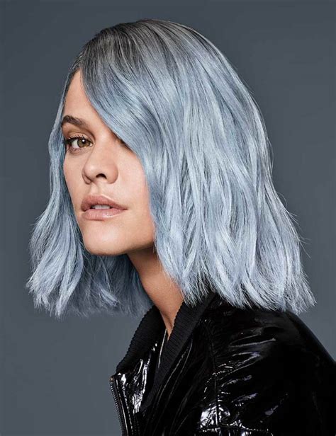 The hair is pastel blue and about midway it changes to pastel pink. Hair DIY: Five Ideas for Blue Hair and How to Do Them at ...