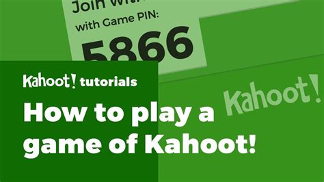 How To Play A Game Of Kahoot Youtube