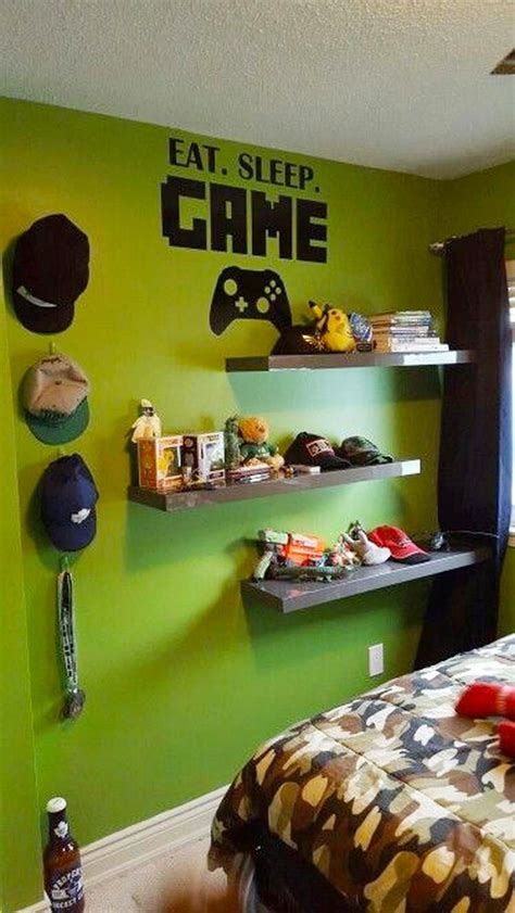 65 Ideas Bedroom For Gamers Rexgarden In 2020 Boys Game Room Cool