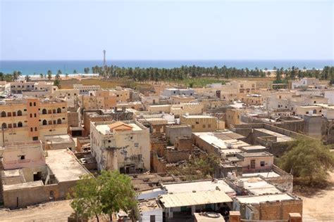 Coastside View From The Taqah Plateau Near Salalah Dhofar Sultanate