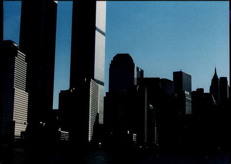 Manhattan World Trade Center 1990 Signierte Original Farbfotografie Signed Original