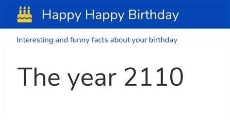 The Year 2110 Calendar History And Birthdays