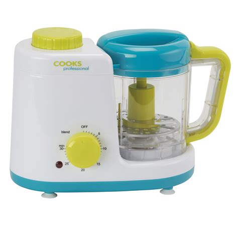 Now there are baby food makers that do almost all the work — from steaming to pureeing — and all you need to do is wash the veggies and chop them in small enough chunks to be cooked. Cooks Professional Electric Baby & Toddler Food Blender ...