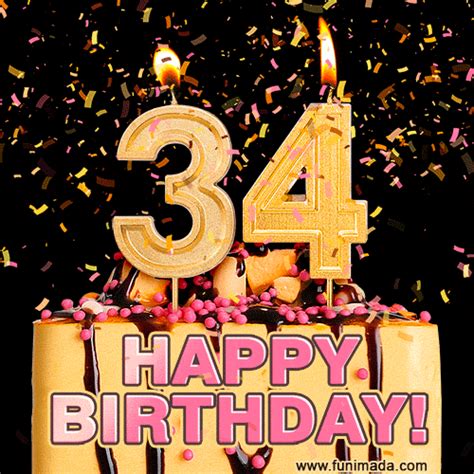 happy 34th birthday cake and video with sound free download