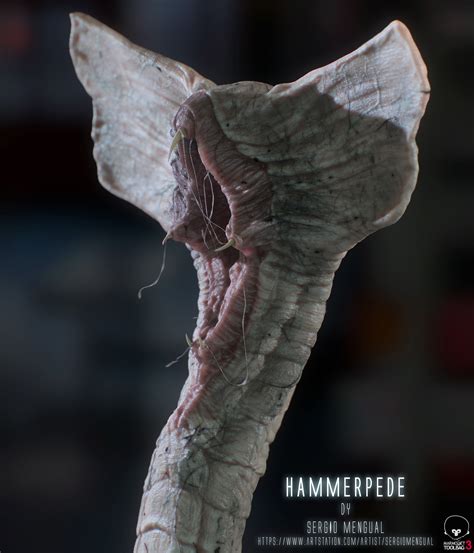 Hammerpede Prometheus Original Concept Art By Sergio Gabriel Gabriel Mengual Mengual Garcia
