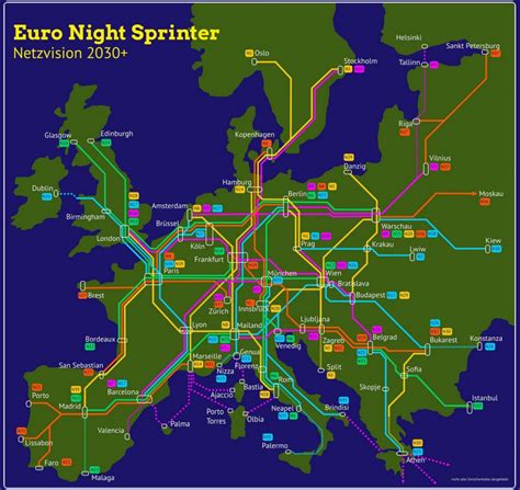 Mordrin Urkomisch George Bernard Europe Sleeper Train Routes