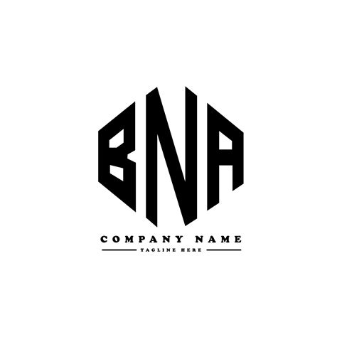 Diseño De Logotipo De Letra Bna Con Forma De Polígono Diseño De