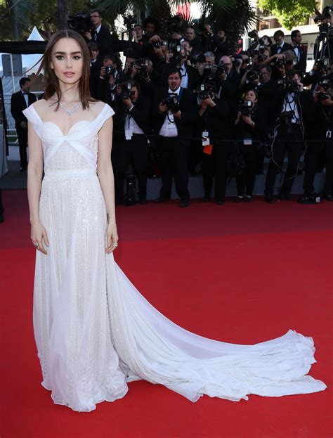 Lily Collins On Red Carpet Okja Premiere At Cannes Film Festival 05