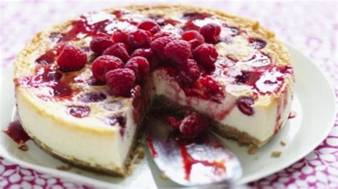 Baked Raspberry Cheesecake Recipes Food Network Uk