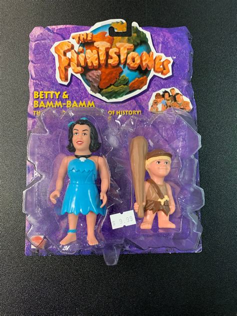 Mattel The Flintstones Betty And Bamm Bamm Hitchhiker Toys