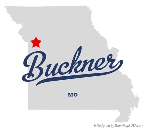 Map Of Buckner Mo Missouri