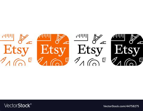 App Icon Sell On Etsy Royalty Free Vector Image