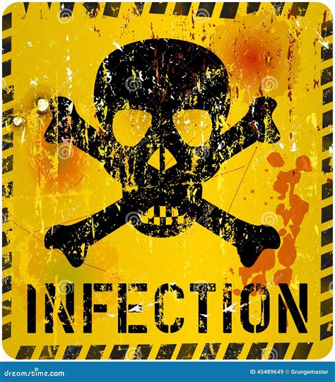 Infection Warninghealthcare Concept Stock Vector Illustration Of