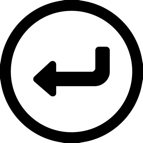 Return Sign Solid Icon By Friconix Fi Cwluxl Return Sign Solid Line