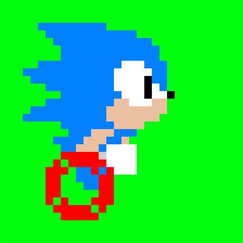 Pixilart Sonic Running By Shooneer83
