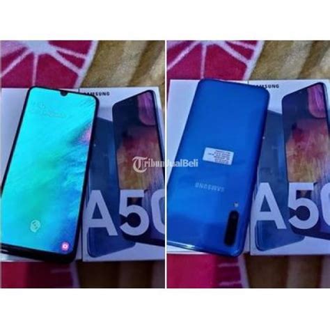 Hp Samsung A50 Bekas Android Ram 6gb Murah Lengkap Triple Kamera Normal