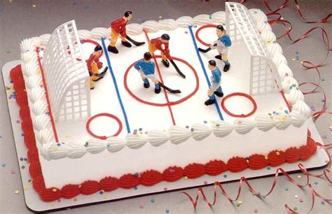 Cake Idea For Big Boy Who Wants A Hockey Theme Birthday Party This