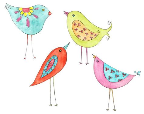Watercolor Bird Watercolor Clipart Watercolor Ideas Whimsy Flowers