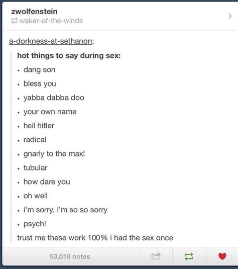 Hot Things To Say During Sex Rtumblr