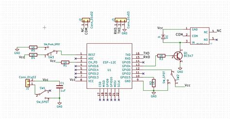 Review My First Pcb Schematic Design Esp8266 With Relay