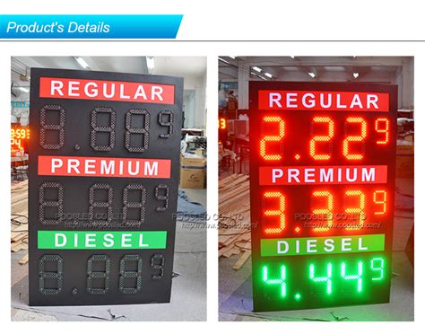 New Design 126 Outdoor Waterproof 888 9 Led Gas Price Board Buy