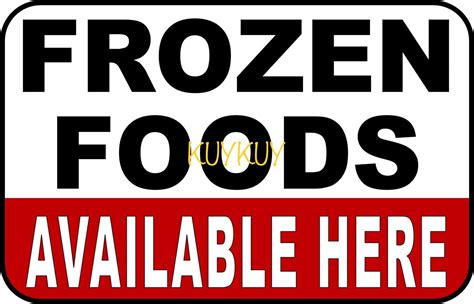 Frozen Foods Available Here Pvc Signage 78x11 Inches Lazada Ph