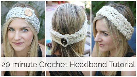 How To Crochet A Headband In Minutes Tutorial Youtube
