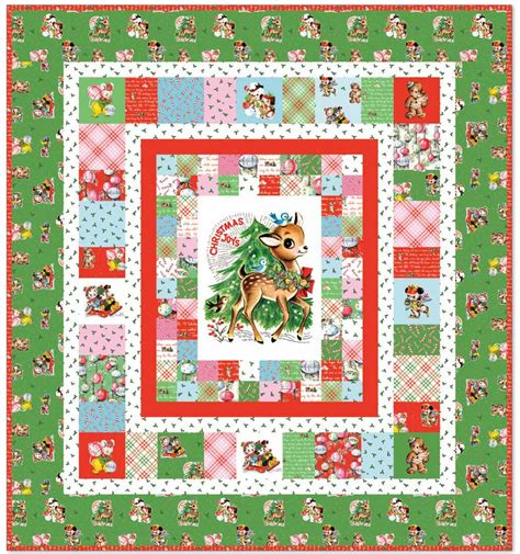 Quilt Kit Christmas Joys Fabric By Lindsay Wilkes For Riley Blake Designs