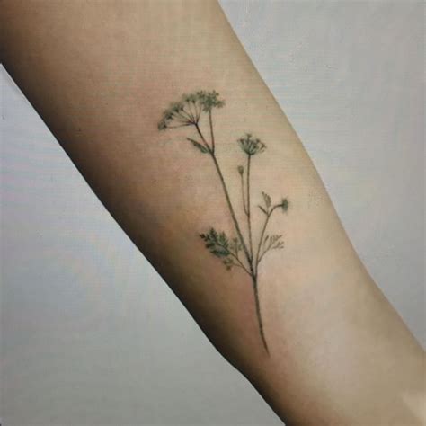 Minimal Plant Tattoo Botanical Tattoo Body Art Tattoos Floral