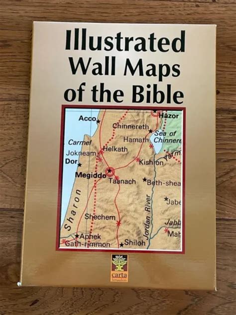 Illustrated Wall Maps Of The Bible By Carta Jerusalem 2000 Picclick