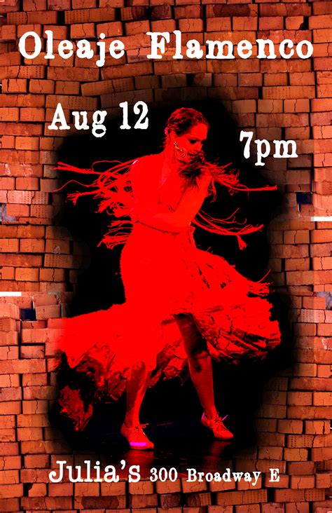 Oleaje Flamenco At Julias Aug 12 Oleaje Flamenco