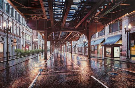 Interview Photorealistic Paintings Put You At The Center Of Cities