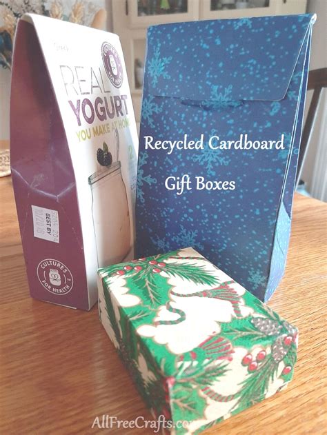 If it isn't, you may use the second means of payment to cover the purchase amount. Recycled Cardboard Gift Boxes - All Free Crafts