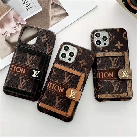Louis Vuitton Iphone 13 Pro Case Leather Iphone 13 Case With Card Holde