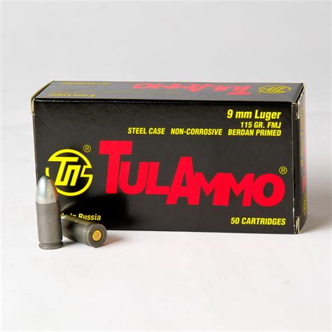 Tulammo 9mm Luger 115 Gr Fmj Ammo 500 Rounds Clearview Investments