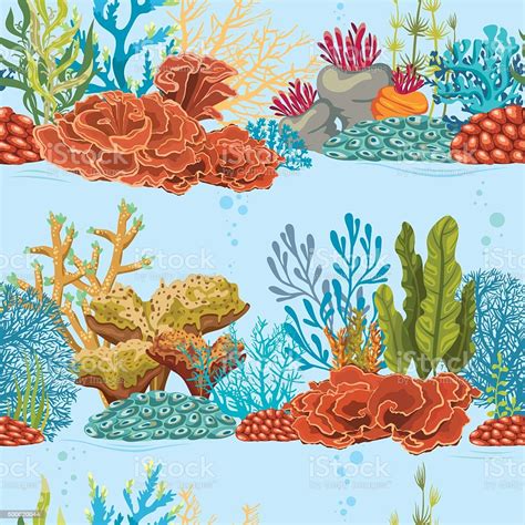 This is a full 2 hour acrylic painting tutorial, where i teach you how to paint this beautiful underwater coral reef seascape full of. Underwater Seamless Pattern With Coral Reef Stock Illustration - Download Image Now - iStock