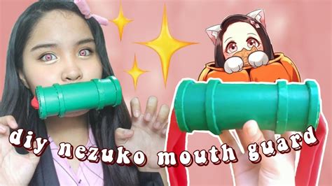 Diy Nezuko Mouth Guard 🌸 Bamboo Muzzle Demon Slayer Jai Yume
