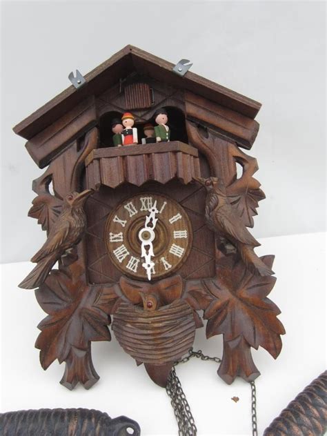 Vintage Cuckoo Clock Swiss House Gueissaz Jaccard Guissaz Jaccard