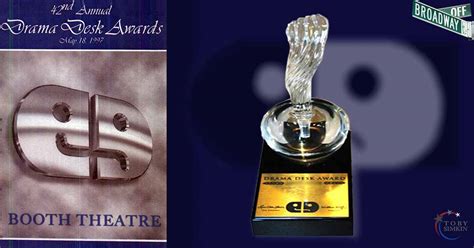 Drama Desk Awards 1997 New York ★ Toby Simkin ★ Broadway Entertainment